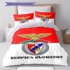 S.L. Set Copripiumino Trapuntato con Logo Benfica Federa Decorazione per la Casa Regalo di Compleanno (1 * copripiumino + 2 * federa, senza nucleo)