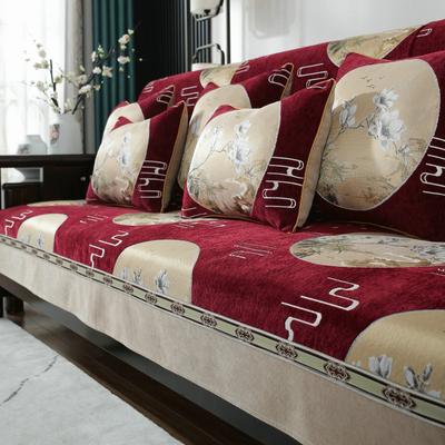 Copridivano in stile cinese, in tessuto jacquard ciniglia, cuscino per divano, soggiorno, antiscivolo, copridivano per tutte le stagioni, asciugamano per la casa