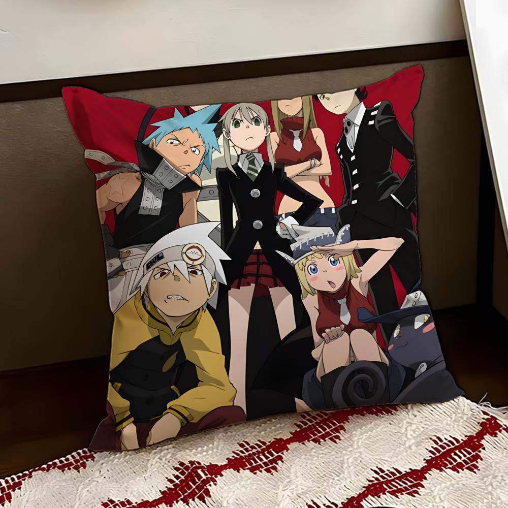 Anime SSOUL EEATER Cushion Cover Reversible Soft Durable Pillow Cover Home Car MultiScene Use for Daily Comfort