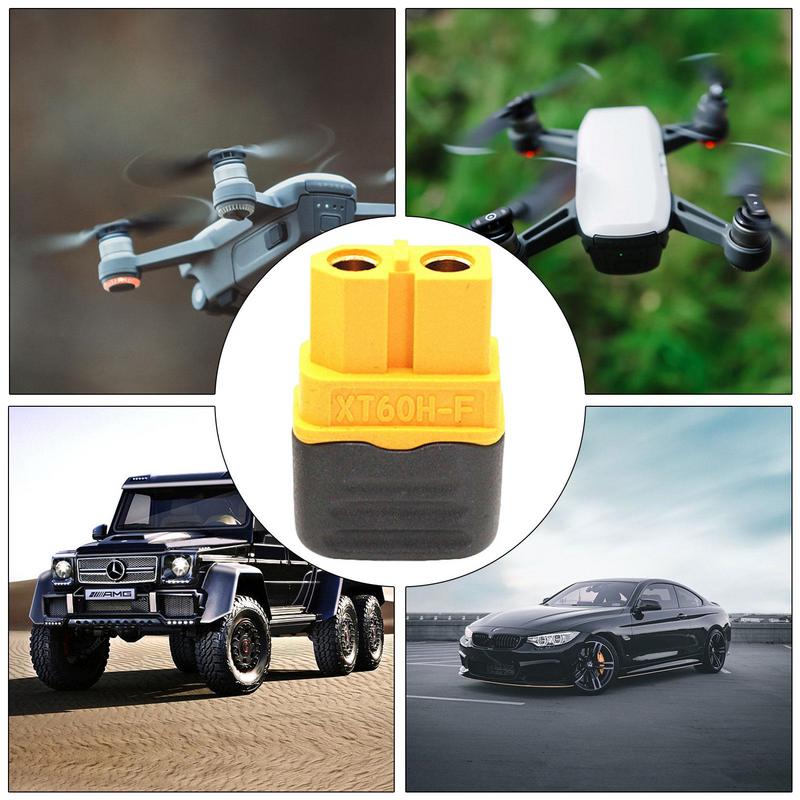 Adapter złącza wtykowego XT-60H Bullet z obudową osłonową XT-60H Bullet żeńskie męskie złącza wtykowe do baterii LiPo RC Samolot