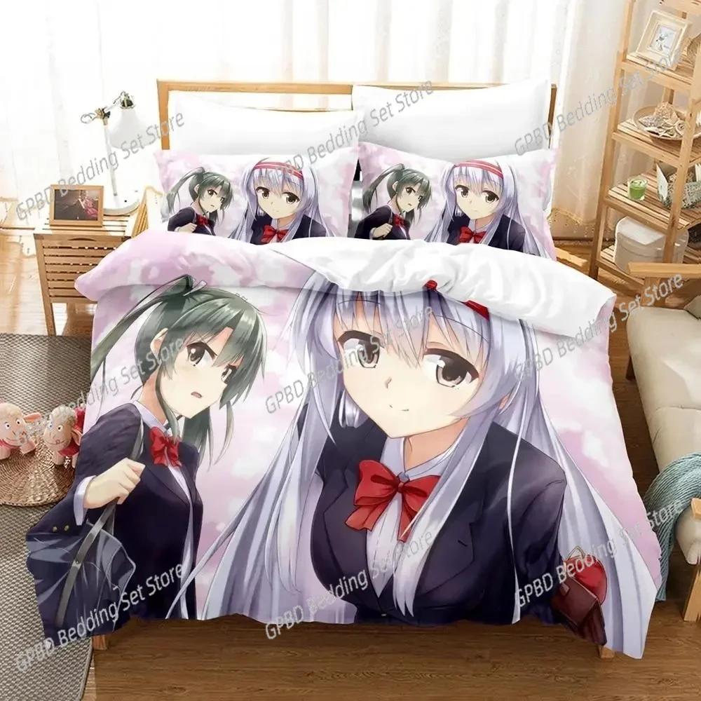 3D Kawaii Anime Zuikaku 3D NEW Duvet Cover Pillowcase Bedding Set Adult Boy Girl Bedroom Decoration Children Single Double Large