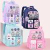 New Cartoon LABUBU Children's Schoolbags Children's Backpacks In Grades Two To Six Waterproof Lightweight and Large-capacity Backpacks with Pendent