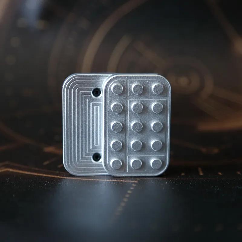 Metall EDC Fidget Slider Magnetischer Baustein Schieberegler Haptischer Schieberegler Antistress Fidget Spielzeug Erwachsenen Stressabbau Spielzeug ADHS Autismus