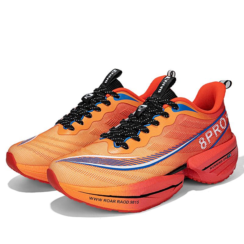 

Новые марафонки 2025 года с карбоновой пластиной для мужчин, профессиональные тестовые, стабильная поддержка, ультралегкие кроссовки для прыжков для женщин 45 38 оранжевый