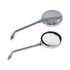 Kawasaki Z2 Type Motorcycle 10mm Long Set of 2 Mirrors, Stays, Plated,