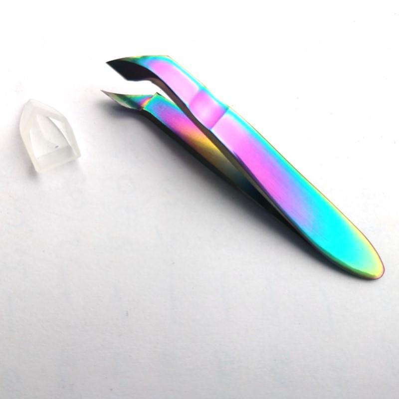 Stainless Steel Cuticle Nippers & Mini Splinter Tweezers Nail Art Tool