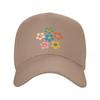 Cheerful Maisie Flowers Colorful Floral Pattern On Pink Baseball Cap Sun Hat Custom Hat Dropshipping Golf Wear Unisex Womens