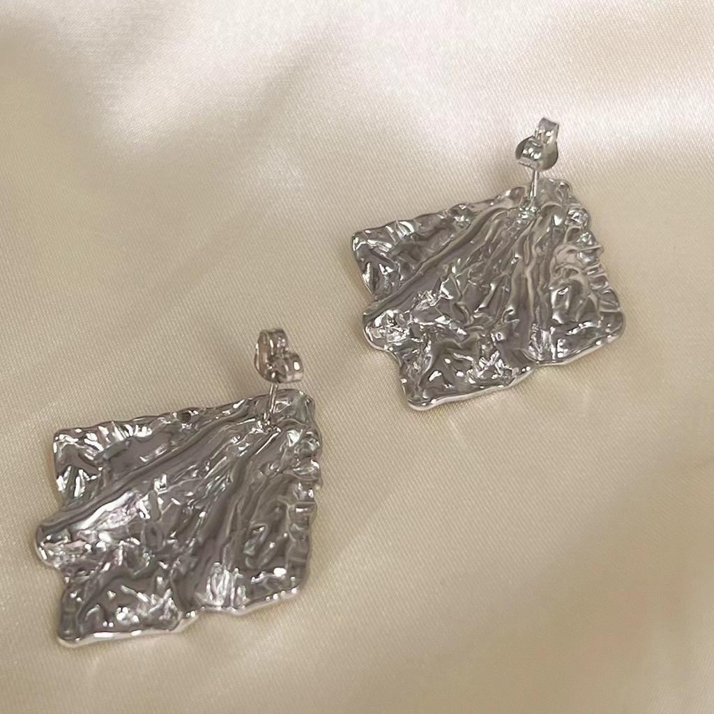 Bow Flower Zircon Stud Earrings Female Sweet High-End Temperament Design Earrings Niche Light Luxury Earrings