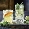 Two Differentially Sized Carved Glass Cups Exquisitely Carved Transparent Glass Daily Drinking Cups Festival Gifts for Friends