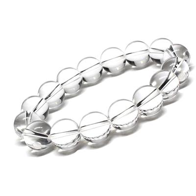 [POWERTONE] Natural Crystal Bracelet - Elegant, Carefully Selected Crystal Beads - Perfectly Transparent Tiger's Eye - April Birthstone - Natural Ston