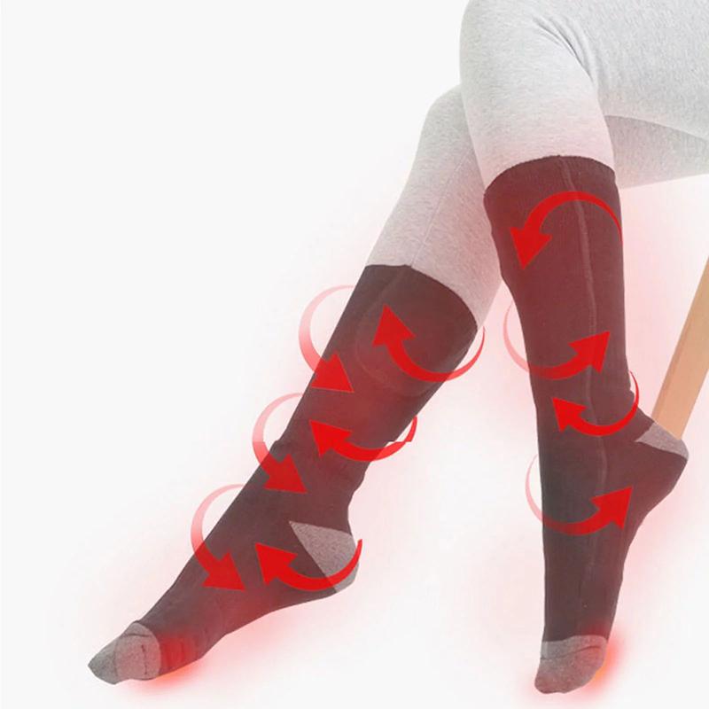 Heating Socks Battery Heating Winter Insulation Long Tube Electric Heating Socks Male and Women can Walk with Warm Feet in Win Practical Use