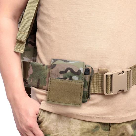 Tactical Pouch Molle Small Tactical Utility Pouch Battery Case EDC Utility Card Holder Lighters Slot Attachment for Tactical Vest Belt