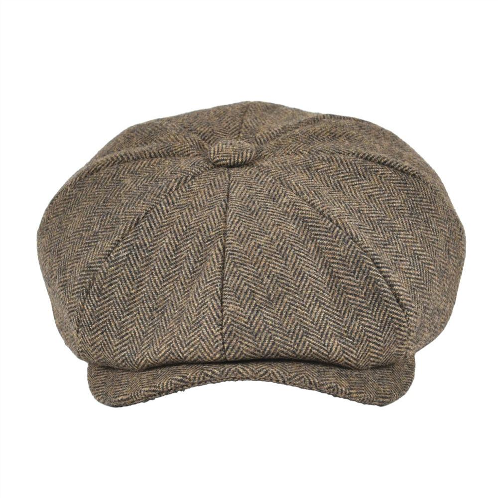 Buy Botvela 50 %Wool Tweed Newsboy Cap 