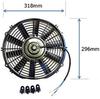 (mind items) 12-inch General-Purpose Slim Electric Fan, Blower/Push-Type, 12-inch, 12V