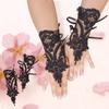 Women Wedding Fingerless Gloves Lace White Black High Quality Wedding Gloves Mittens Accessory Girl Party Sexy Gloves Guante