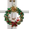 Christmas Tree Decorations 2D Santa Claus Home Decor Small Holiday Christmas Charm For Living Room Entryway Window Door Shelf