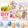10-50pcs Easter Foam Egg White Styrofoam Fake Eggs Kids Painting Handmade Spring Easter Party Home Decoration DIY Wreath Craft