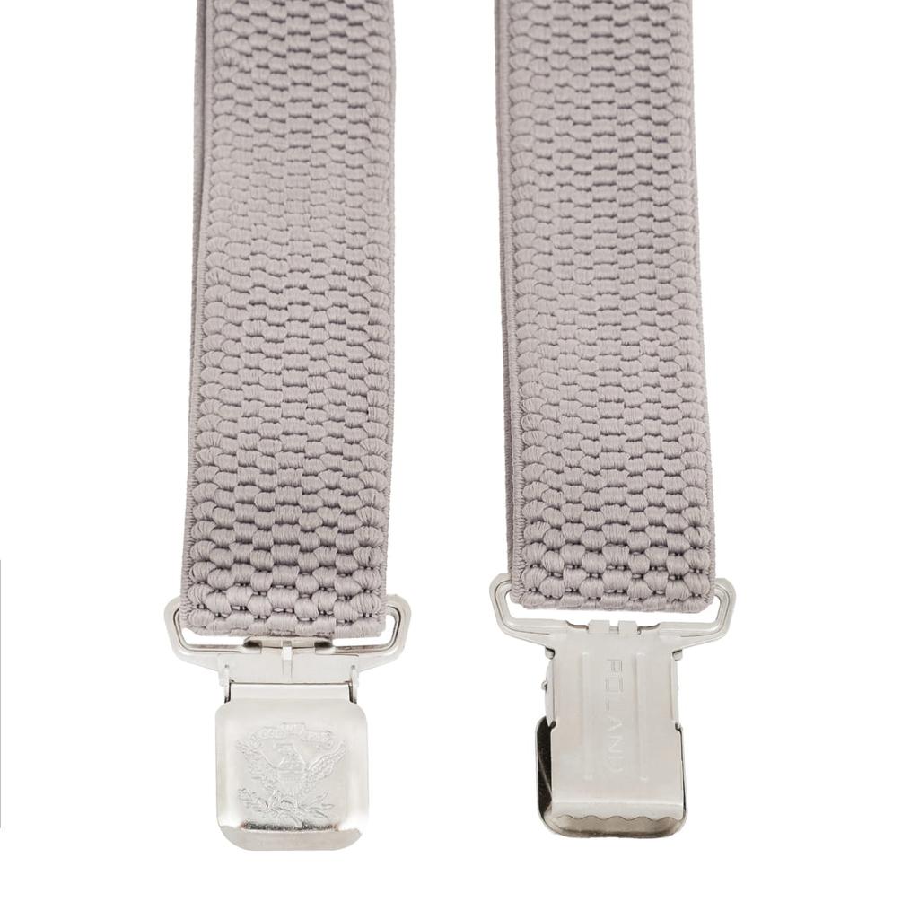 Strong Wide Suspenders 4 Cm Topgal Y Thick Stitch Gray