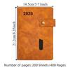 English 2026 Schedule Planner Notepad 12 Months To-do List Notebook  Business