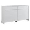 Kitchen Cabinet with 4 Doors 2 Drawers High Capacity Wood Coffee Bar Storage Cabinet Dining Room Furniture