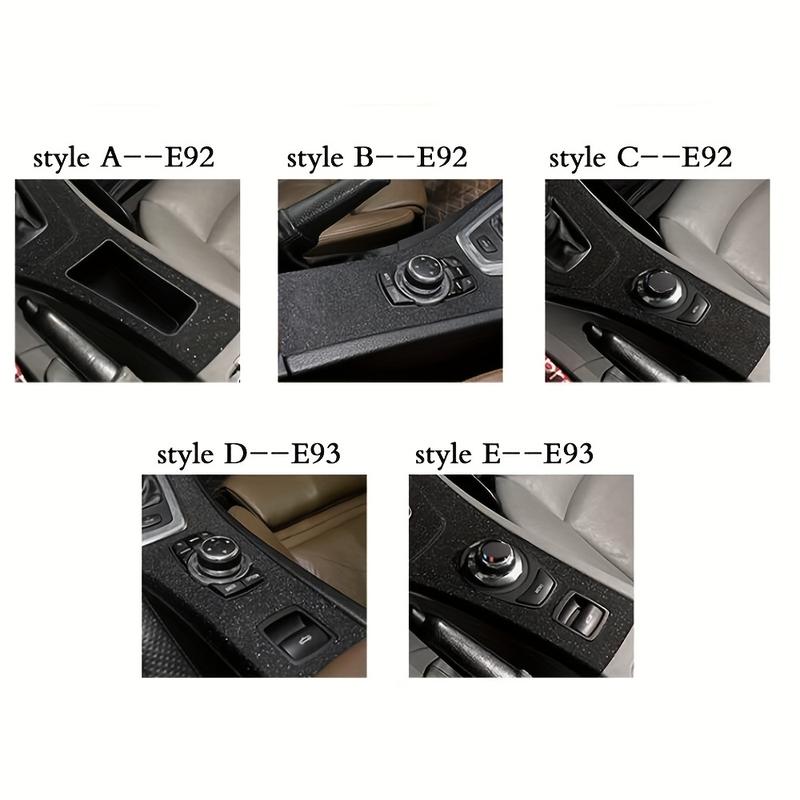 Car Accessories Carbon Fiber Stickers For BMW E92 E93 2005-2012 2-Doors Center Console Gear Anti Scratch Protective Film
