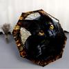 1pc Stained Glass Cat Decor Automatic Open/Close Umbrella, Compact Travel Umbrella, 8-Rib Sturdy Frame - Ideal Gift for Friends Yy251118065