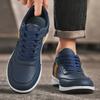 Mode Herren Laufschuhe Leichtgewichtige Klassische Sneaker Plus Sommer Atmungsaktiv Schnürschuhe Leder Bequem Outdoor Laufschuhe 2025