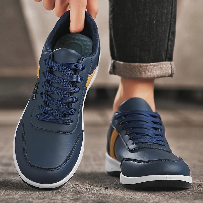Mode Herren Laufschuhe Leichtgewichtige Klassische Sneaker Plus Sommer Atmungsaktiv Schnürschuhe Leder Bequem Outdoor Laufschuhe 2025