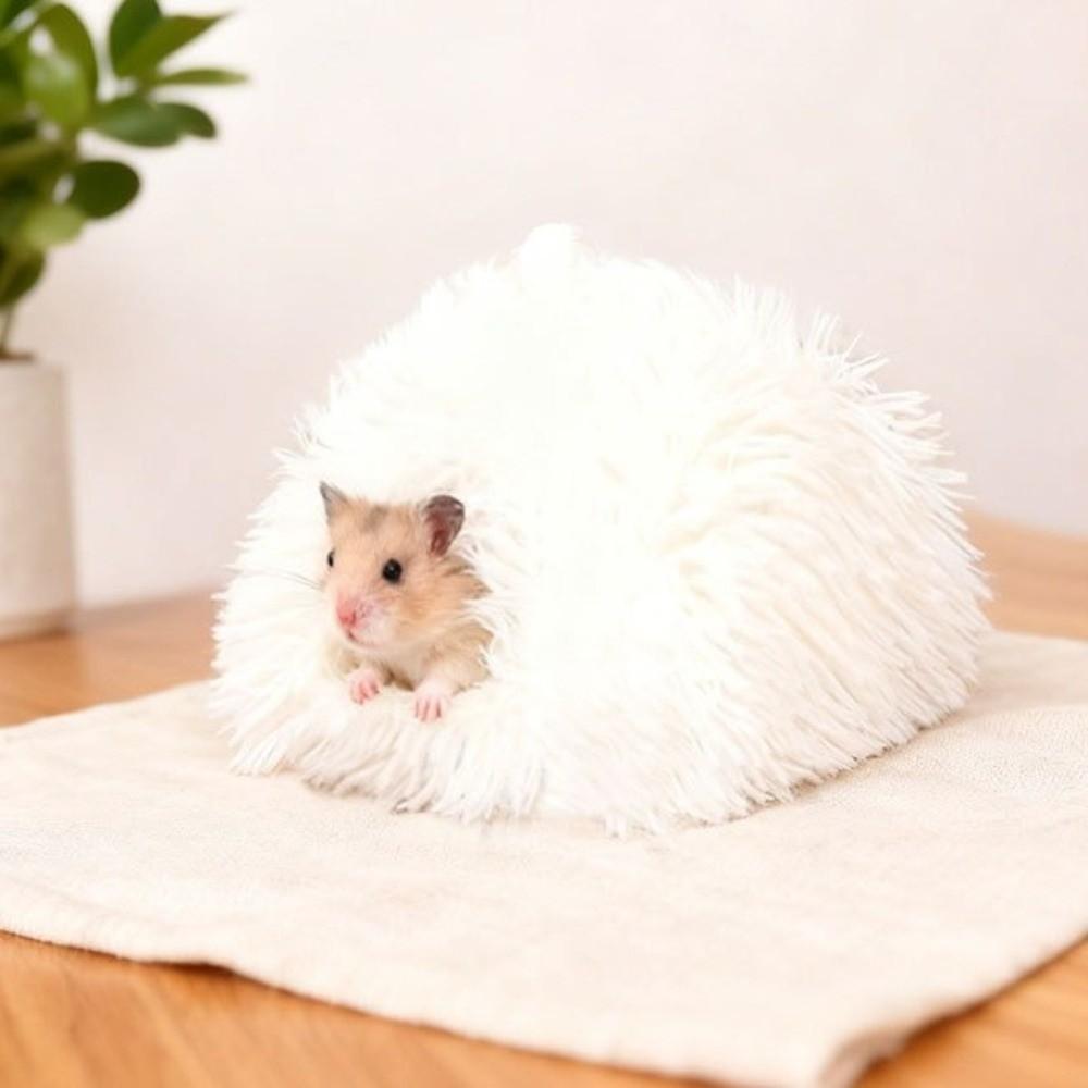 Soft Rabbit Sleeping Nest Comfortable Mouse Bed House Hamster Cave Hamster Cage  Autumn Winter