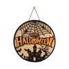 Halloween Wooden Hanging Sign for Home Yard Front Door Party Atmosphere Decoration Suitable for Indoor Outdoor Use