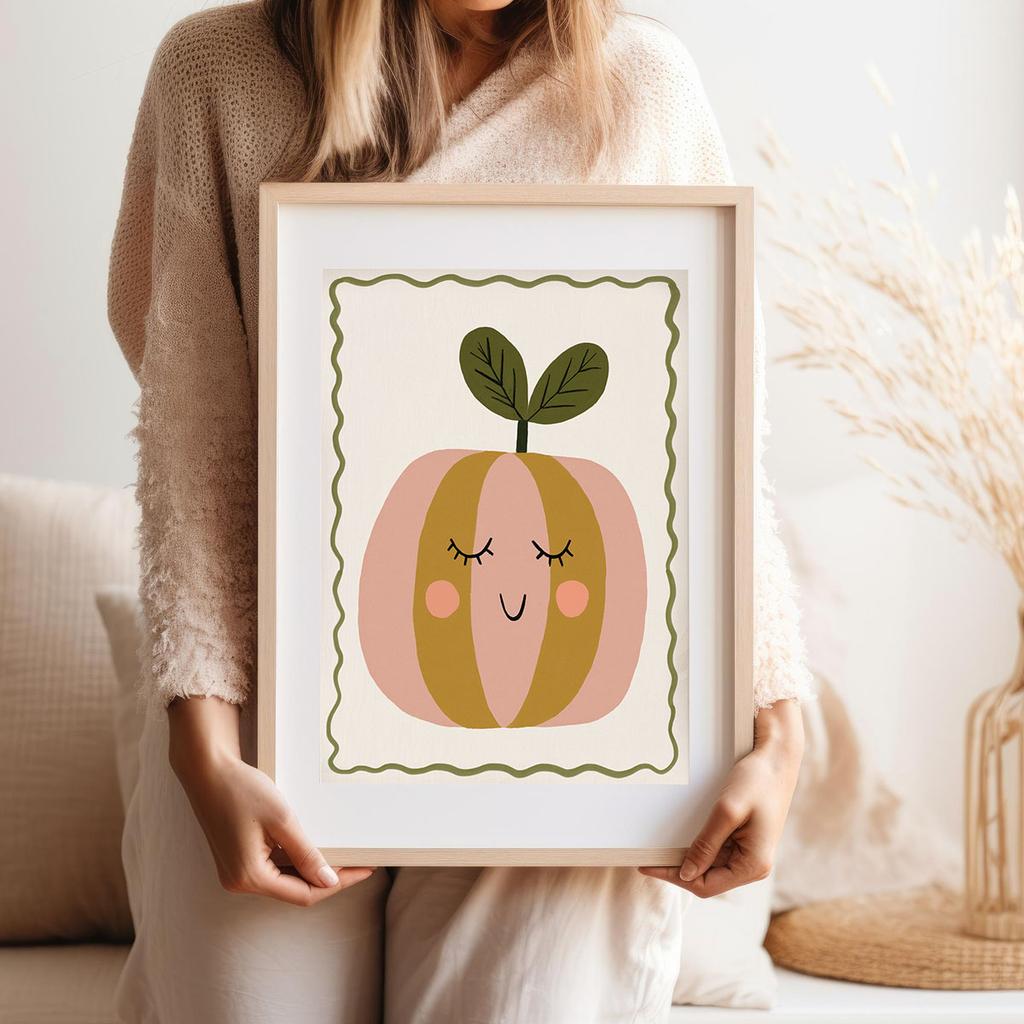 Poster for a Child Vegetables Fruits