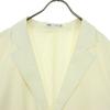 Unused ZARA Cotton Long Sleeve Thin Tailored Jacket 48 White Women Used