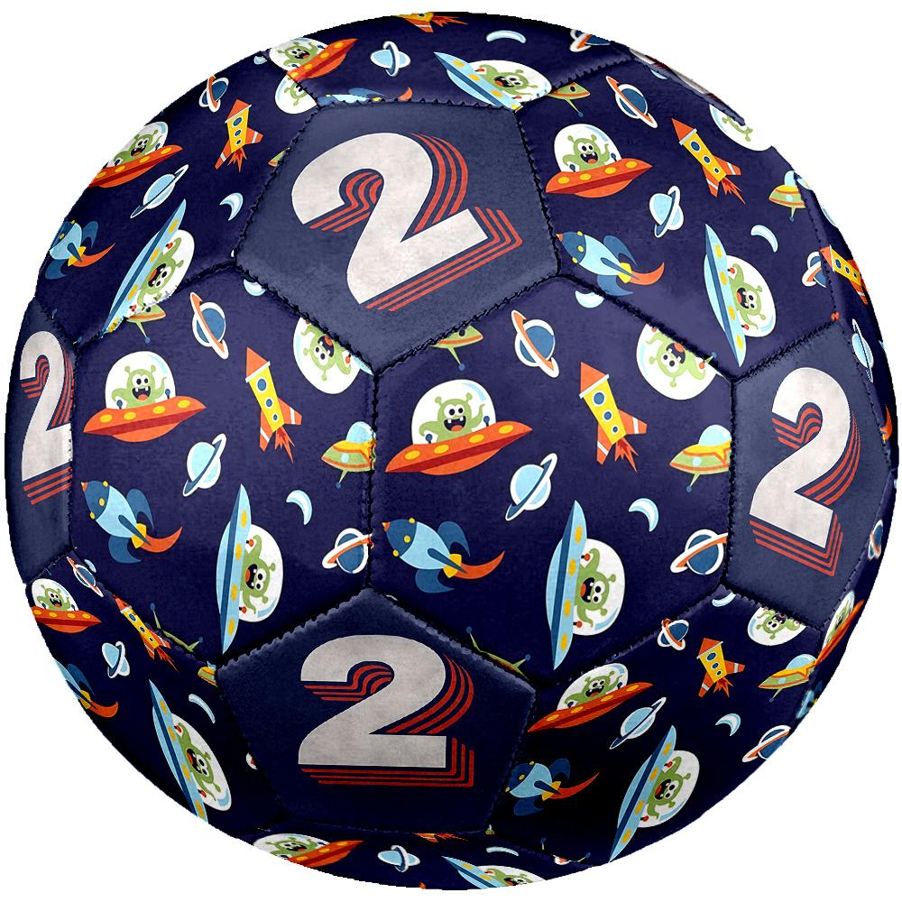 1PC Space Adventure Creatures Number Two Soccer Ball Size 5 Football Machine Sewn Indoor/Outdoor Universal Football W118