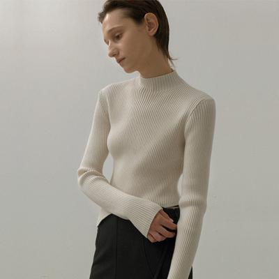 ATELIER NAIN Kali Wool Unbalance Slim Knit(T-6958)
