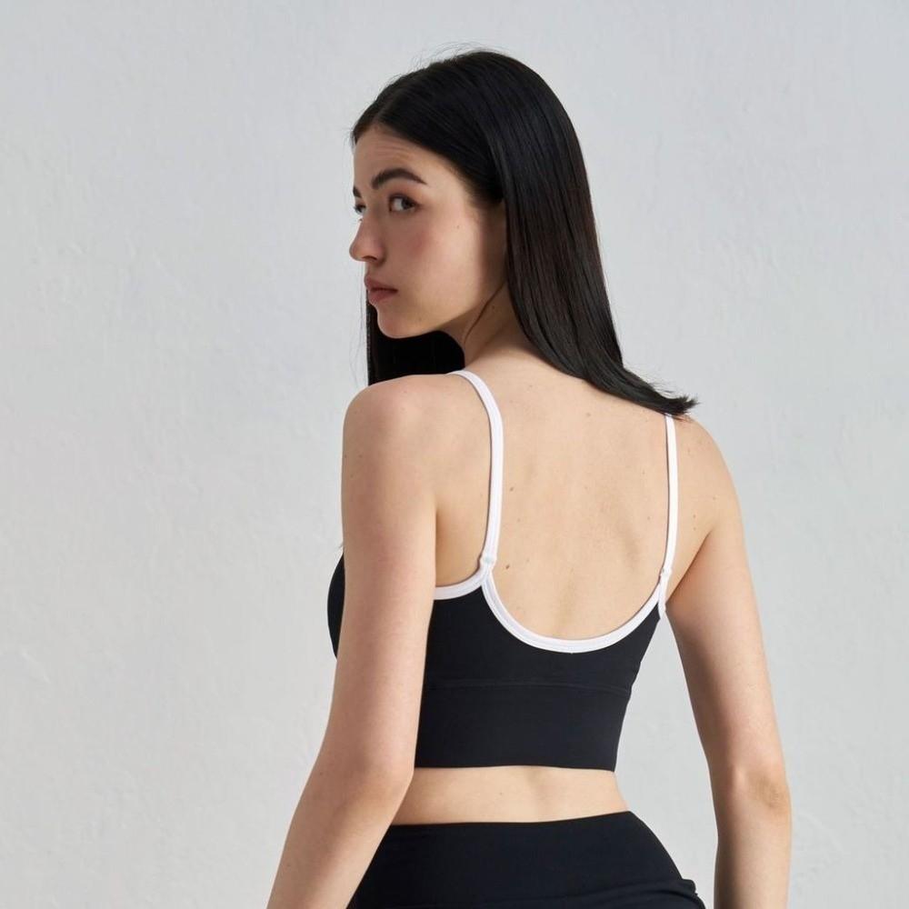 Contrasting Color Sports Vest Splicing Design Fitness Bra Beautiful Back Sports Bra  Youth