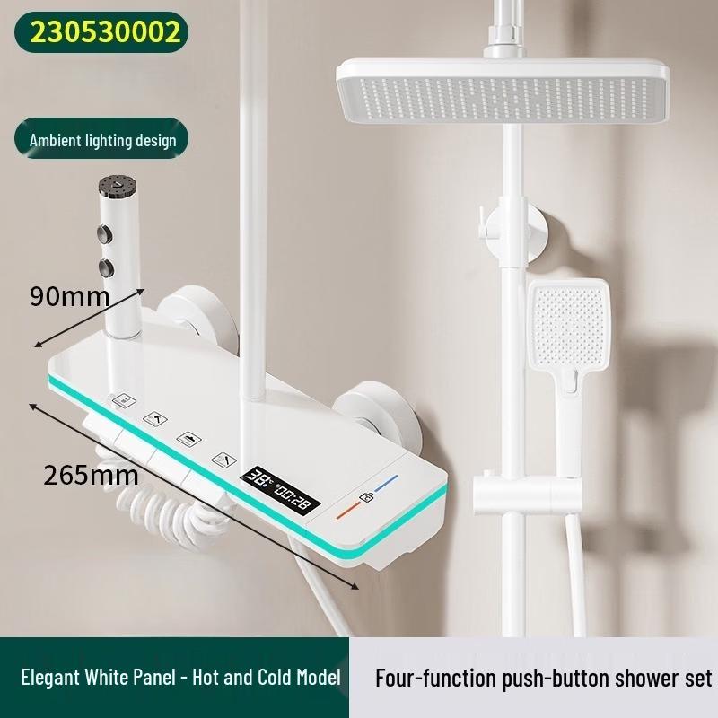 LANGZHIWEN Piano Key Digital Display Shower Head