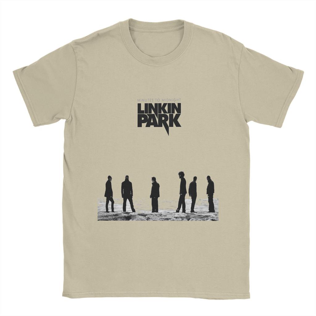 L-Linkin P-Park T Shirt Men Cotton Novelty T-Shirt Round Collar Band Tee Shirt Short Sleeve Clothing Plus Size