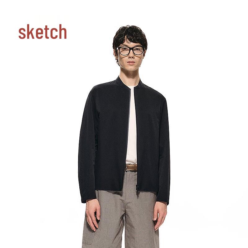 

CROQUIS Men s 2025 Summer Slim Fit Stand Collar Jacket S