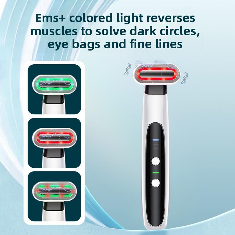 Instrument do pielęgnacji oczu Ems Lifting i Ujędrnianie Domowy Instrument do Wprowadzania w Okolice Oczu Gorący Kompres Wzór Świetlny Masażer do Twarzy