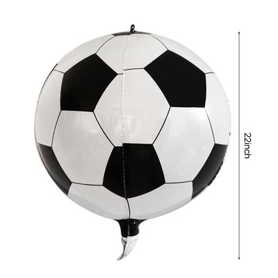 22Inch 4D Soccer Ball Foil Balloons Football Themed Party Supplies Kids Boys Sport Birthday Party Decoration Favors Helium Globo