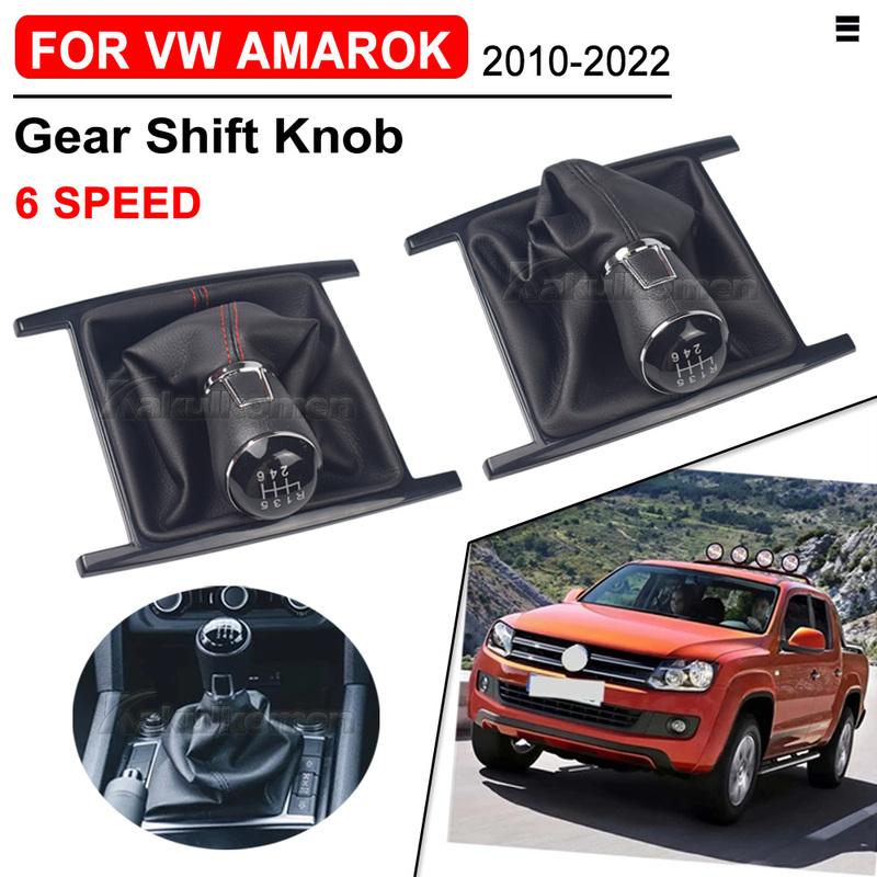 For VW Amarok 2010 2011 2012 2013 2014 2015 2016 2017 2018- Gear Stick Shift Knob Leather Gaiter Boot Cover Car 6 Speed