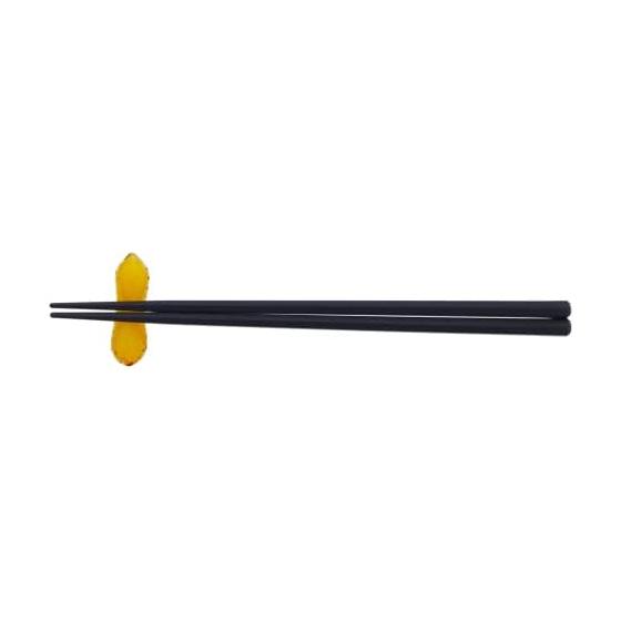 Kyoyu Handmade Glass Chopstick Rest, Peanut Motif, Approx. 5 X 1.5 X 1.5 Cm