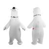 Inflatable Polar Bear Costume Reinforced Stitching Lightweight Reusable Waterproof Blow Up Animal Costumes for