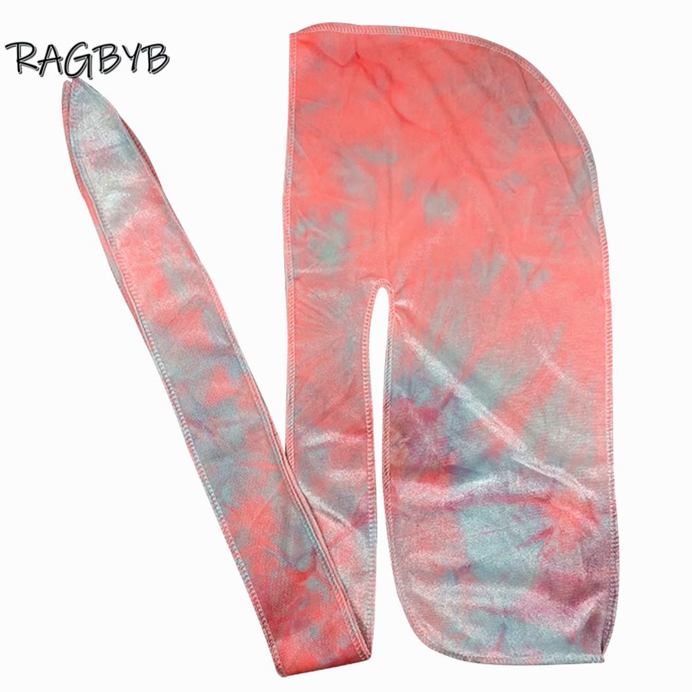 Unisex Männer Samt Durag Bandanas Für Männer Batik Print Samt Durags Langes Bandana Haarkappe Wellen Kappe Schal Durag