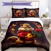 3-teiliges Alvin und die Chipmunks Bettwäsche-Set Bettbezug Verschluss Enthält 1 Bettbezug & 2 Kissenbezüge, Weich und Bequem für Alle Jahreszeiten.