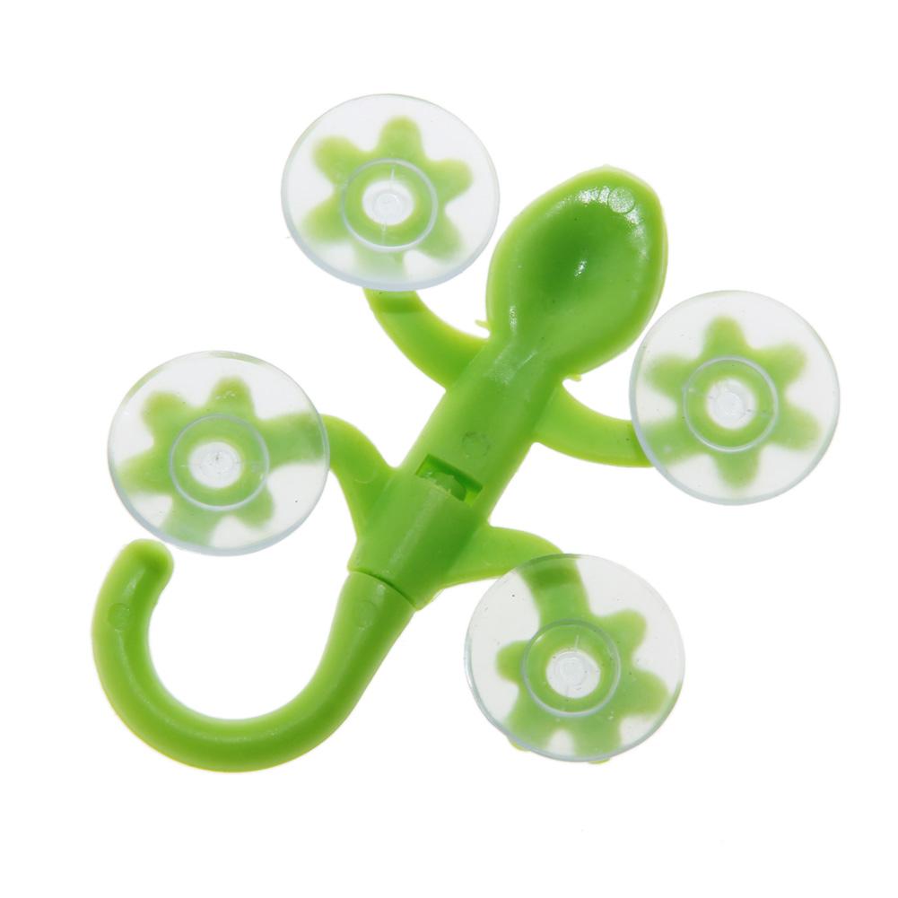 Gecko Výkonný Plast Čtyři přísavky Háček Nástěnný věšák Dekorace do koupelny