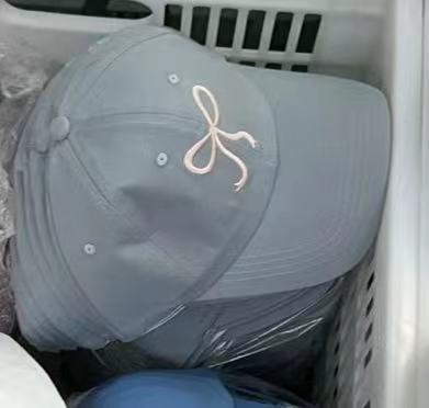 Korean Ins Bow Sweet Cute Romantic Pink Hat Versatile Breathable Cap Baseball Cap Girl Tide
