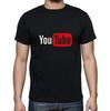 2024 YouTube Logo Trykk Dame T-skjorter Merke Modal Topper Casual Custom Herre Kortermet T-skjorter Harajuku Vintage T-skjorte
