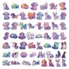 50/100 Pack Cartoon Cat Dog Starry Night Stickers Waterproof Doodle Decals for Kids DIY Craft Laptop Luggage Water Bottle