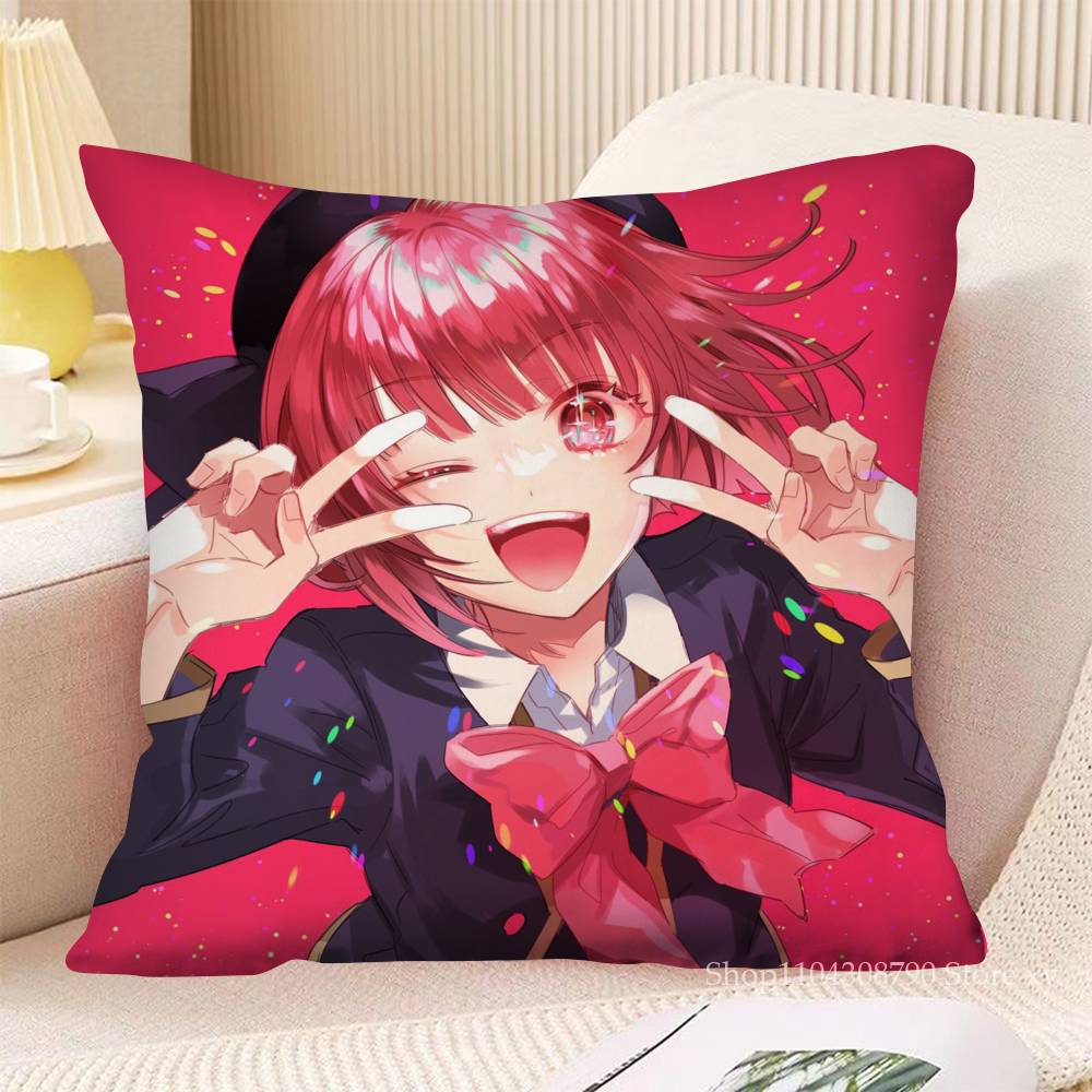 Anime Arima Kana Pillow Case Fashion Square Pillowcase Bedroom Sofa Room Ins Decoration Leisure